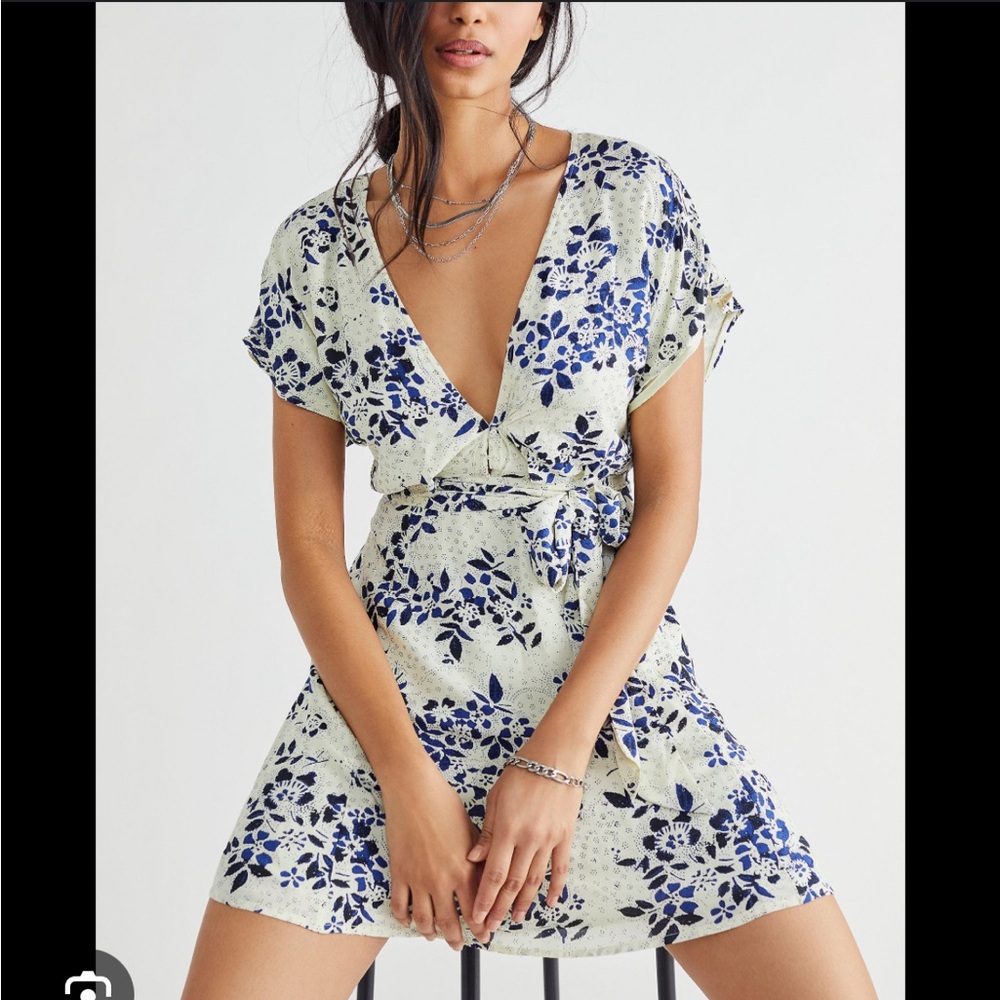 Free People Freddy tie mini dress size medium